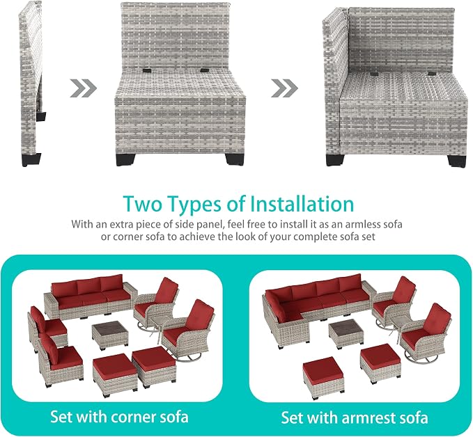 11-Piece Outdoor Patio Furniture Set - Image 3
