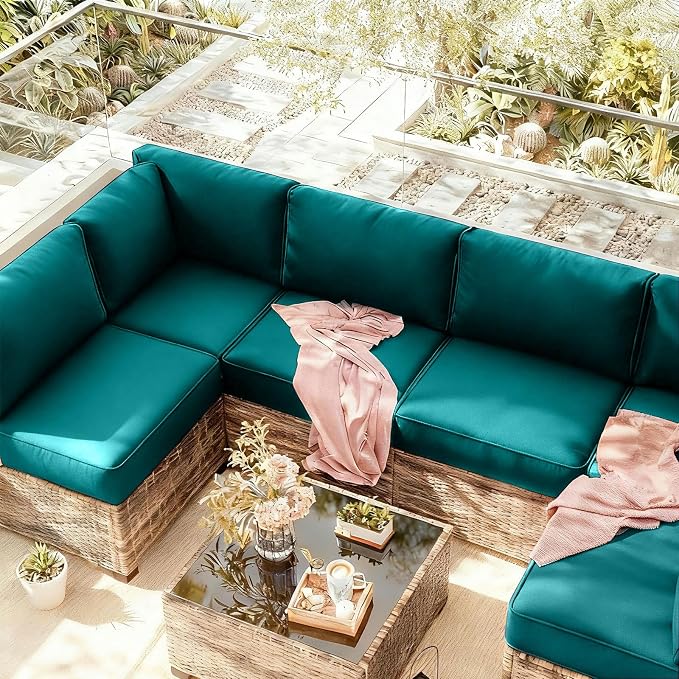 Outdoor Cushions Covers for Patio Furniture, Patio Cushion Covers Replacement - Image 6