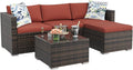 GAOMON 5-Piece All-Weather Patio Furniture Set, Convertible Outdoor Sectional by GAOMON