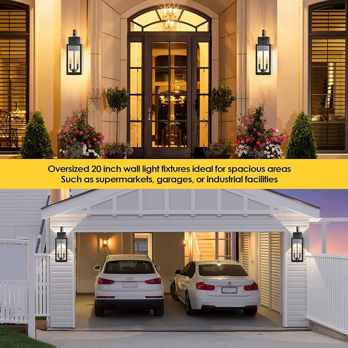 20'' Large Outdoor Wall Light Fixtures - Image 3
