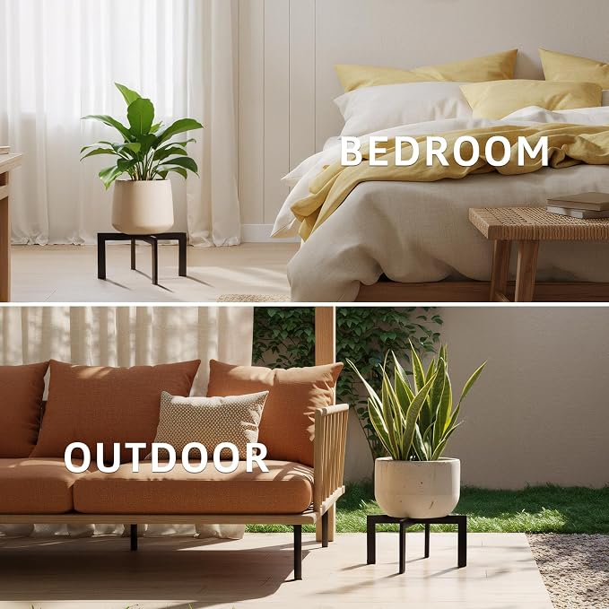 IZIDDO Plant Stand Indoor Outdoor, Metal Mid-Century Pot Stand, Modern Plant - Image 7