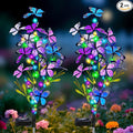 Solar Garden Lights Outdoor, Waterproof 2 Pack Solar Butterfly Lights by MRHEPHAESTUS