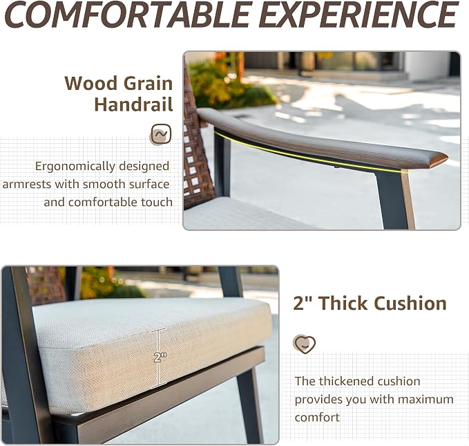 NATURAL EXPRESSIONS 7 Piece Patio Dining Set - Image 6
