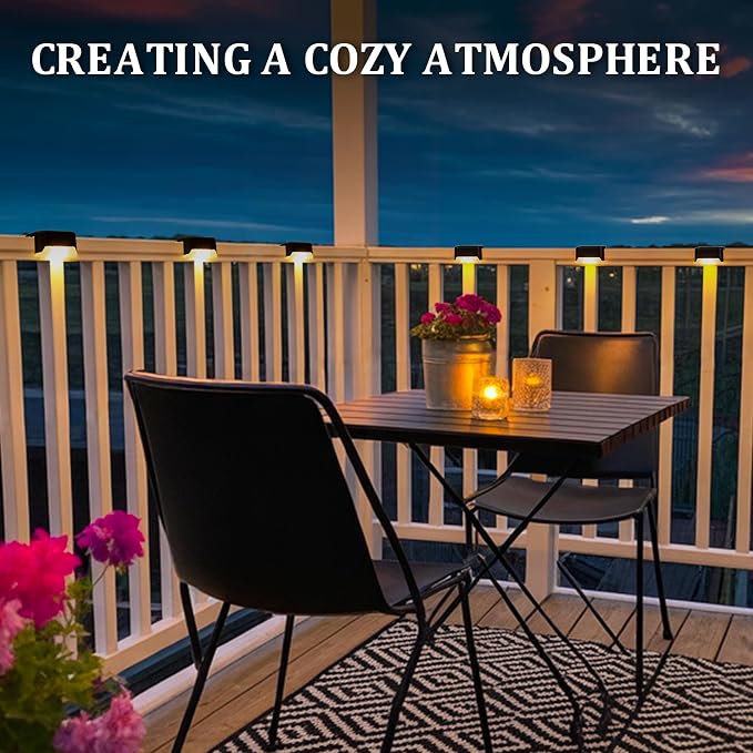 Solar Deck Lights Outdoor Waterproof, Solar Fence Lights - Image 3