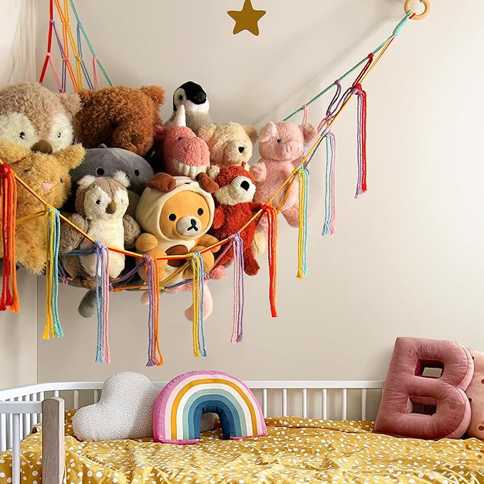 Stuffed Animal Hammock Corner Storage Net Cute Preppy Trendy Stuff Gifts - Image 2