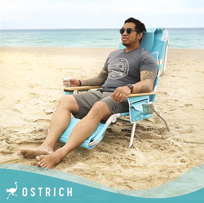 Ostrich the Deluxe 3N1 Lightweight Lawn Beach Reclining Lounge Chair - Image 5