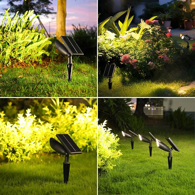 Boajuna Solar Spot Light Outdoor, Solar Landscape Spotlight Waterproof Security - Image 7