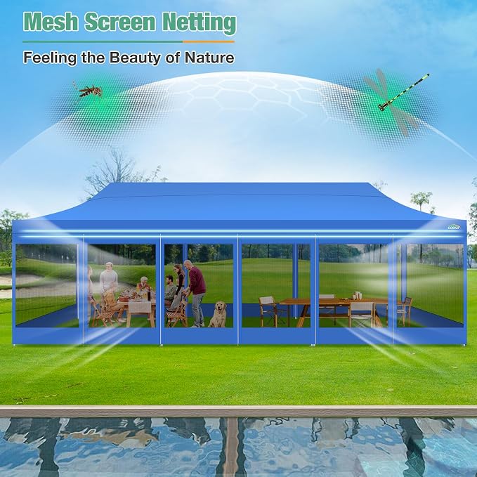 COBIZI 10x30 Canopy Tent, Heavy Duty Pop up Canopy - Image 5