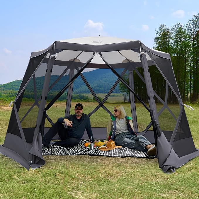 TIMBER RIDGE Easy Pop Up Gazebo Canopy Tent by TIMBERRIDGE