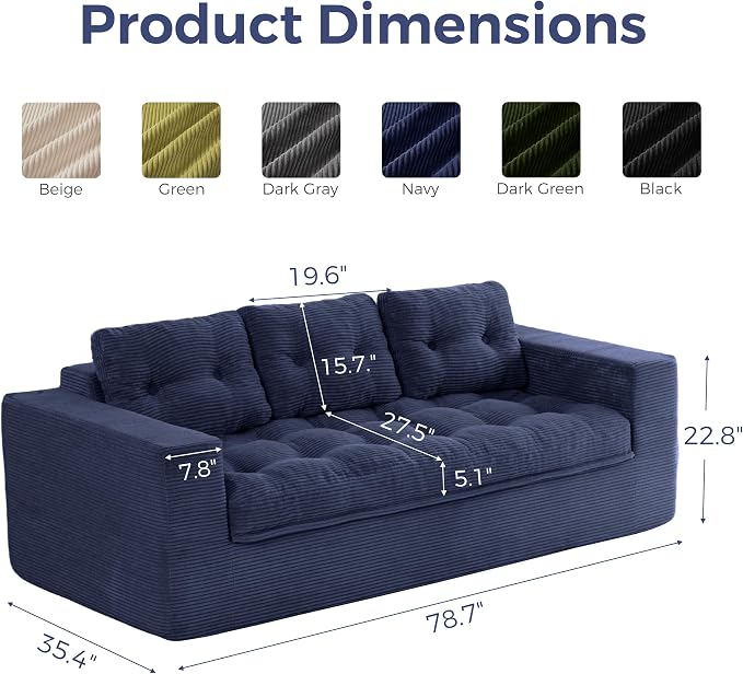 MAXYOYO 79" Loveseat Sofa Couch - Image 2