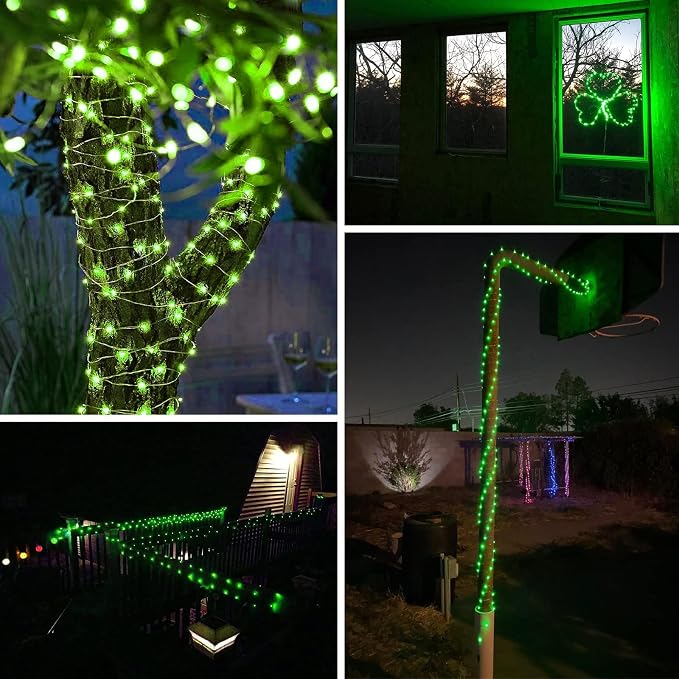 Solar String Lights Outdoor, 2 Pack 80FT 200 LED Solar Halloween Twinkle Lights - Image 5