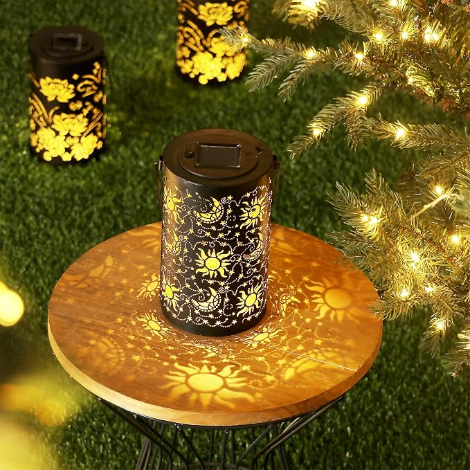Outdoor Solar Lanterns Garden Decor Hanging Solar Lantern Lights Waterproof - Image 5