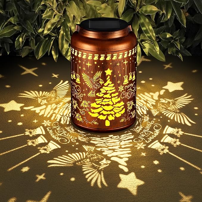 Solar Lanterns Outdoor Waterproof Garden Decor Birthday Gifts by Tepaken