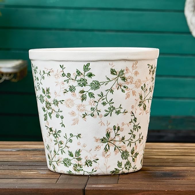 Ceramic Planter Without Drainage Hole, 6.7 Inch by TEWEIQI