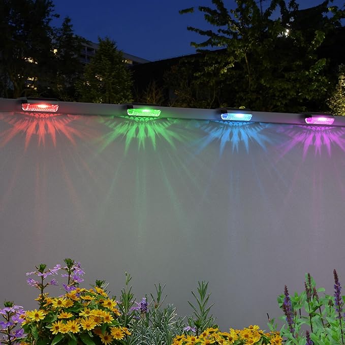 Mancra Solar Step Lights Outdoor, Solar Deck Lights Waterproof Outdoor Lighting - Image 7