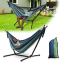 Hammock with Stand for Outside, 600lb Weight Capacity 3-in-1 Adjustable Height by HOME+RIGHT