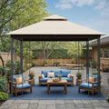 Patio Gazebo 10x10, Outdoor Gazebos, Heavy Duty Gazebo Soft Top Gazebos by Sannwsg