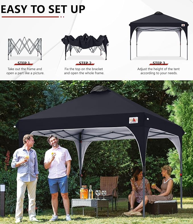 ABCCANOPY Outdoor Pop up Canopy Tent, 10x10 Instant Portable Canopy - Image 5