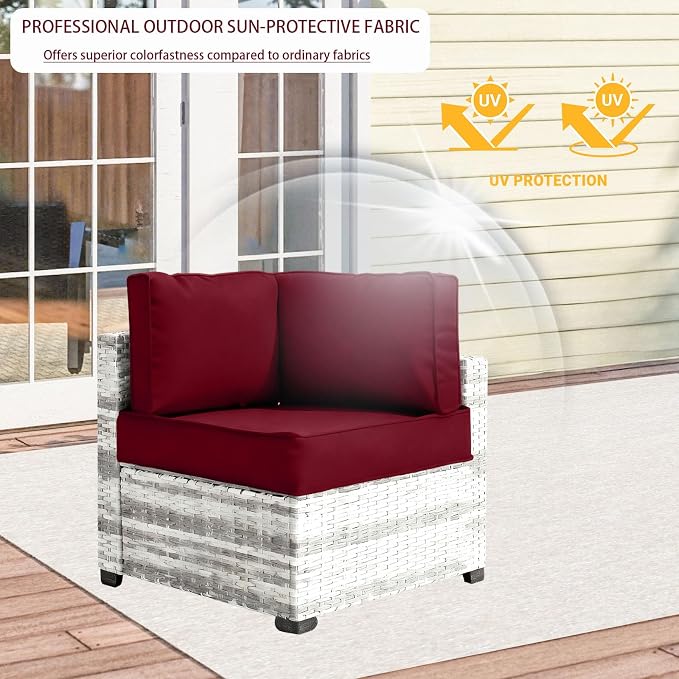 Outdoor Cushion Covers for Patio Furniture, Patio Cushion Covers Replacement - Image 3