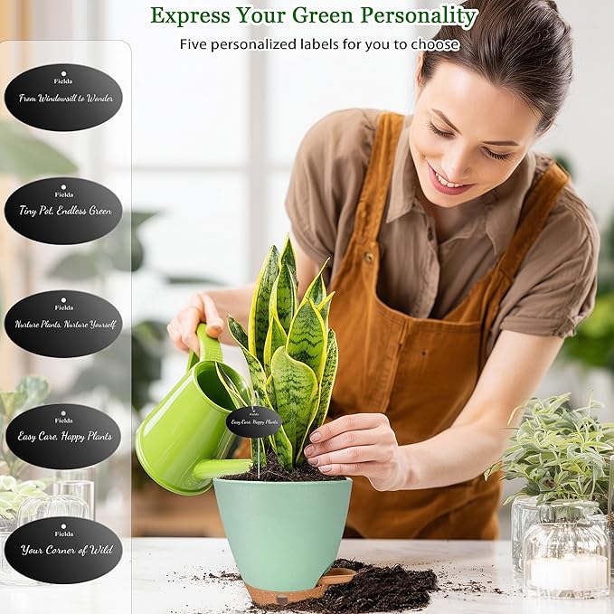 Self Watering Pots for Inoor Ourdoor Plants 8/7/6.5/6/5 Inch Plastic Planters - Image 8