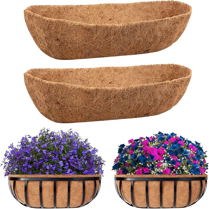 Riare 2 Pack 48 Inch Trough Coco Coir Liners by Riare