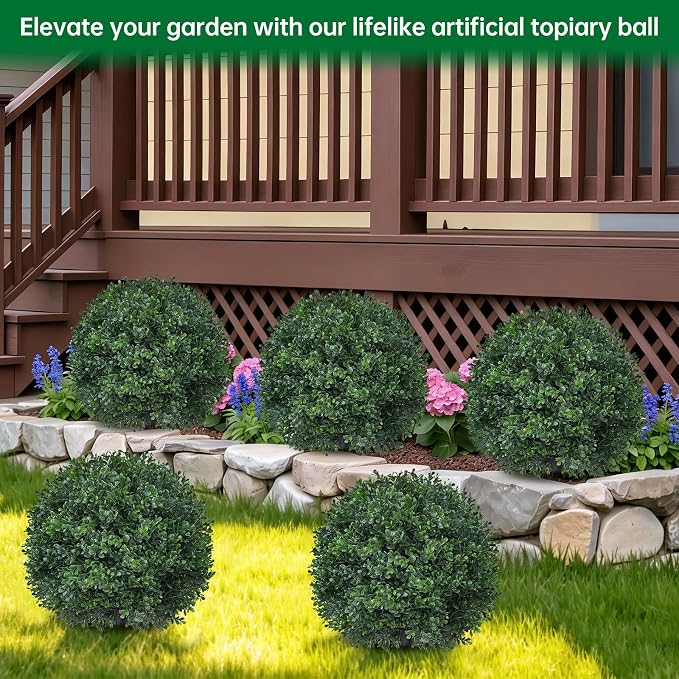 Artificial Boxwood Topiary Trees - Image 5