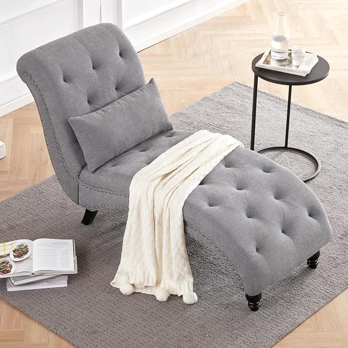 Tufted Soft Chaise Lounge Chair - Image 3