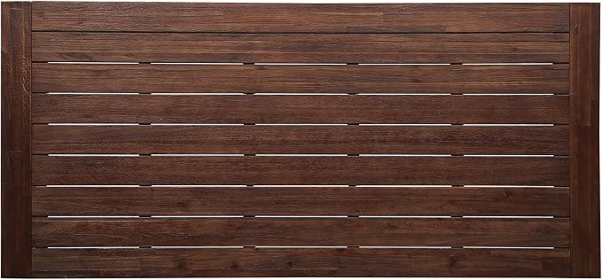 Outdoor Eight Seater Iron Dining Table, Dark Brown and White Finish - Image 8