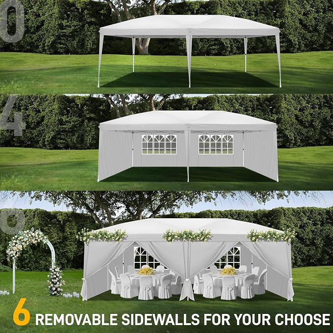 Outvita 10x20ft Pop Up Canopy Tent, Outdoor Instant Shelter Folding Canopy - Image 7