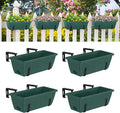 smusei 4 Pack Railing Planter Box Window Boxes Planters by smusei