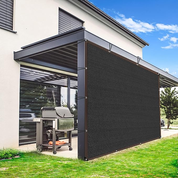 90% Black Shade Cloth for Patio, 4x6 FT Mesh Tarp Sun Shade Cloth - Image 6
