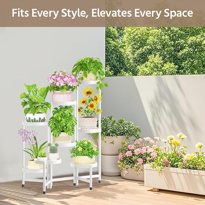 LASZOLA 8 Tiered Folding Plant Stand Indoor - Image 7