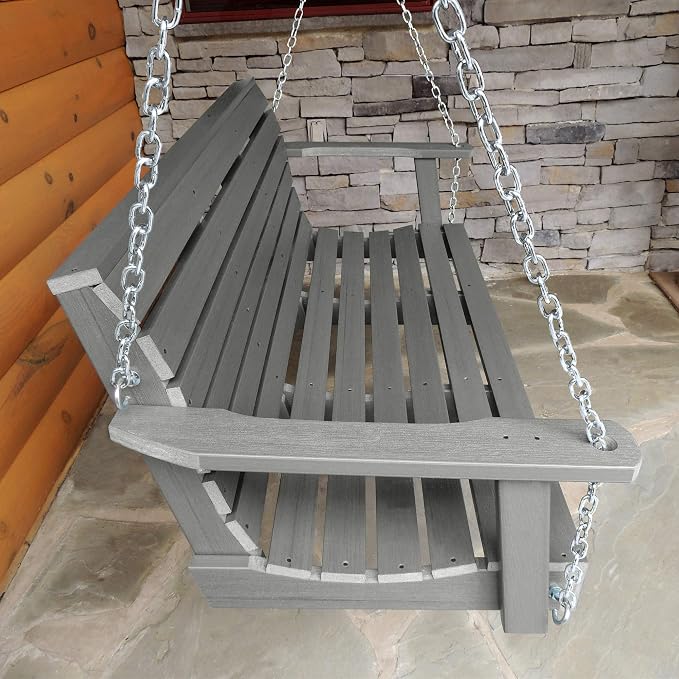 Highwood Weatherly Porch Swing, 4 Feet, Coastal Teak - Image 3