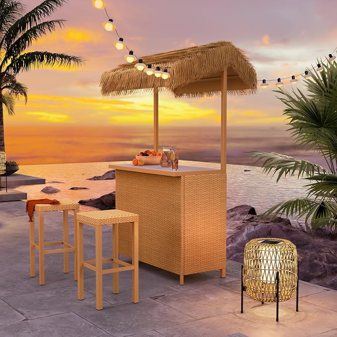 Grand patio Outdoor Tiki Bar Set by GrandPatio