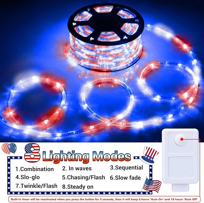 100ft LED Rope Lights Outdoor, 720 LED Connectable & Flexible Tube Lights - Image 4