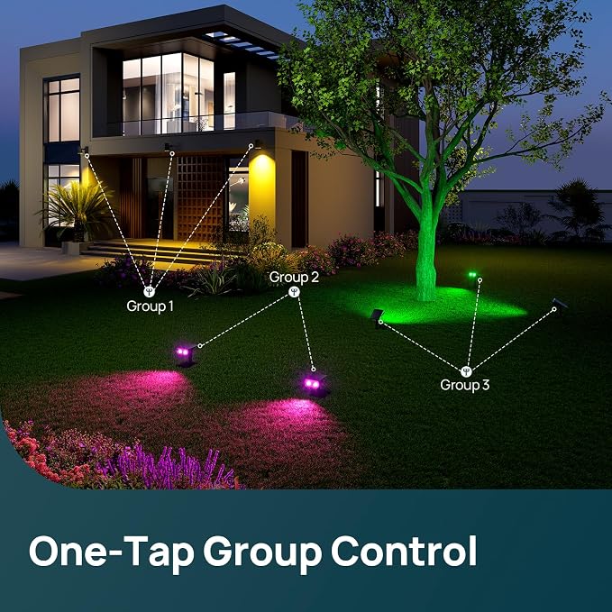 Linkind Smart Solar Spot Lights Outdoor SL5C, Solar Lights Outdoor Spotlight - Image 7