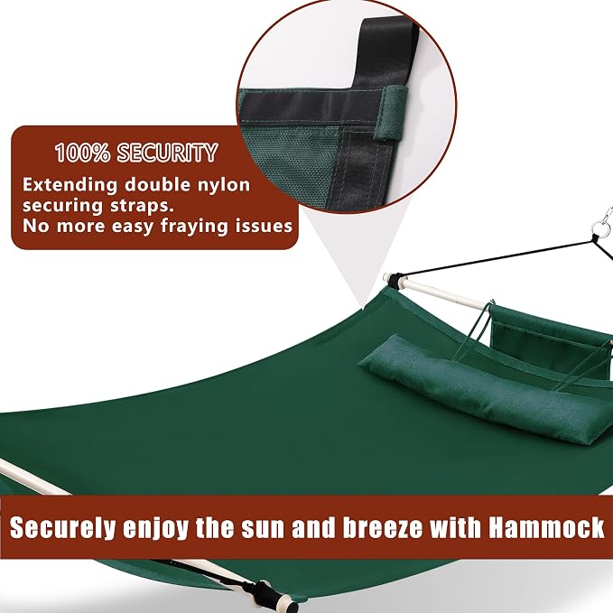 TegerDeger Anti-flip 12FT Hammock Large Hammock 450LB Capacity - Image 3