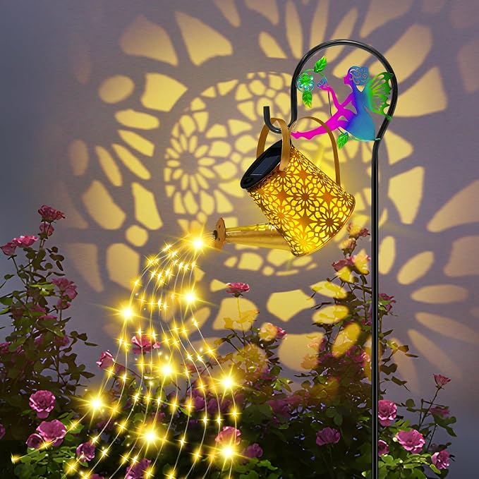 Solar Lights Garden Decorative, Solar Watering Can by OSTRITEC