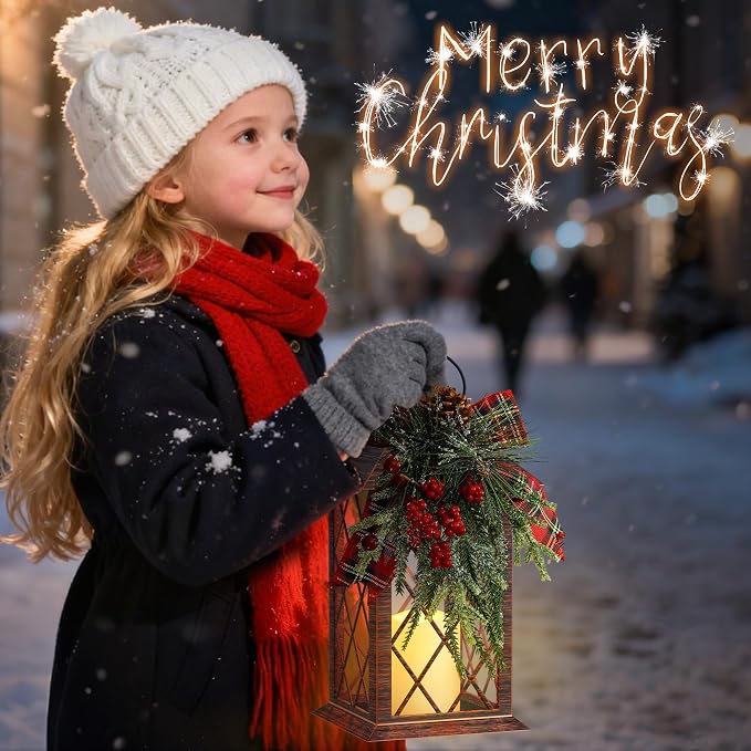 Christmas Solar Lanterns Outdoor Waterproof, Christmas Hanging Lantern - Image 6