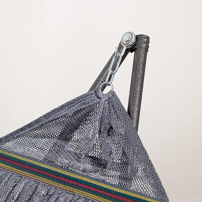 Best Home Fashion Hammock with Collapsible Steel Stand 450 lbs Capacity & - Image 4