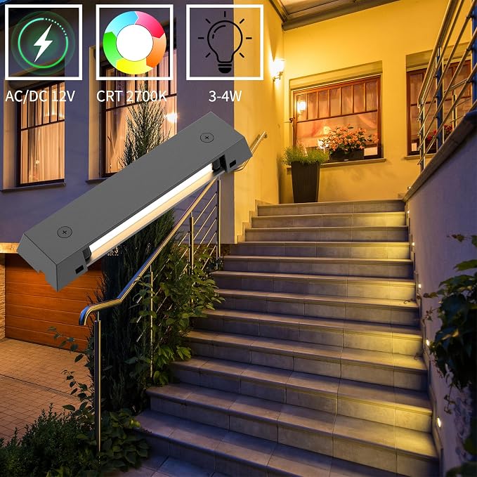 6 Pack Low Voltage AC/DC 12V LED Landscape Deck Light, Outdoor Retaining Wall - Image 4