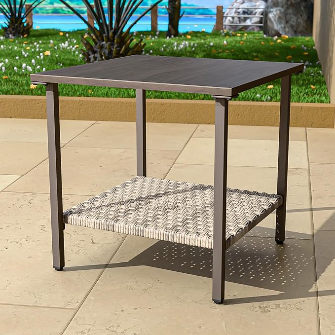 COOS BAY Aurora Terrace Outdoor Side Table by COOSBAY