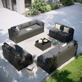 Aoxun Patio Furniture Set, 11 Piece Outdoor Sectional Sofas by Aoxun
