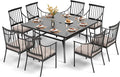 PHI VILLA 9 Pieces Outdoor Dining Set by PHIVILLAThepioneerofcomfortablehouseholdsupplies