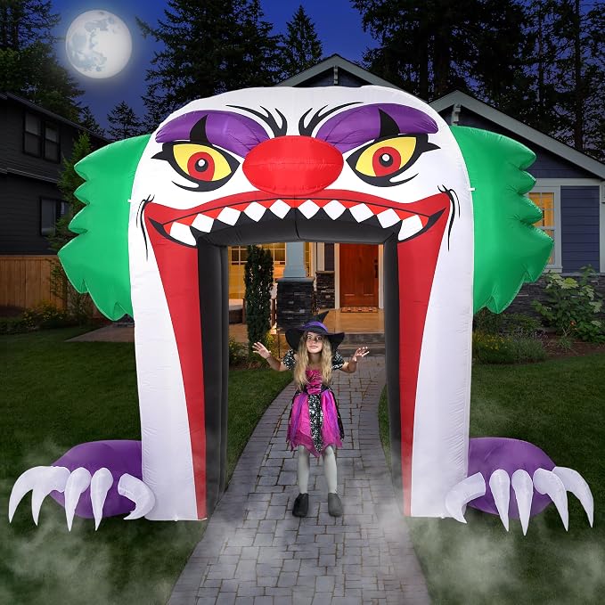 ZPISF Giant 10 FT Halloween Inflatables Clown Archway Outdoor Decorations - Image 6