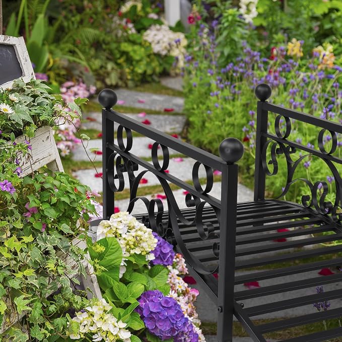 3.3 FT Metal Garden Bridge - Image 5