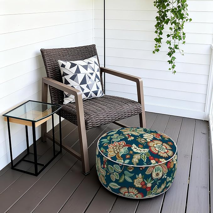 Patio Inflatable Ottoman, 21x9 Inch Portable Stool Ottoman - Image 6