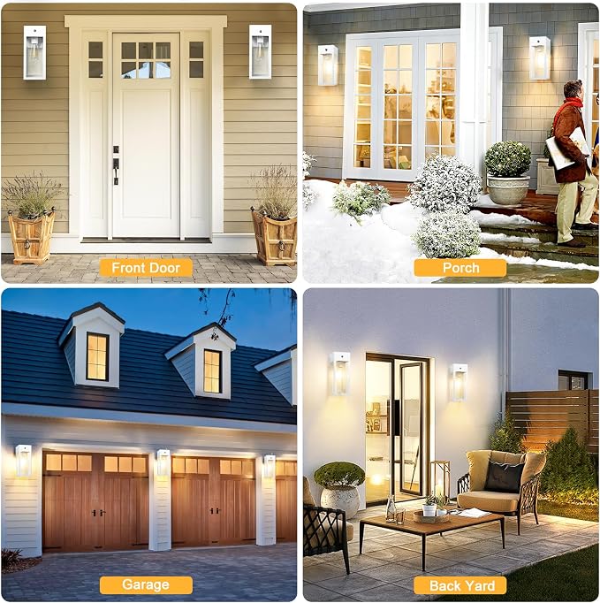 Dusk to Dawn Outdoor Light Fixtures Wall Mount, Outdoor Porch Lights - Image 5