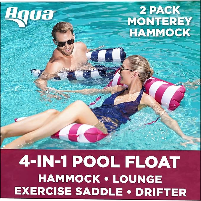 Aqua 4-in-1 Monterey Hammock Pool Float & Water Hammock, Inflatable Pool Floats - Image 2