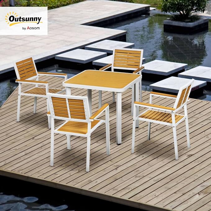 Outsunny 5 Piece Patio Dining Set - Image 2